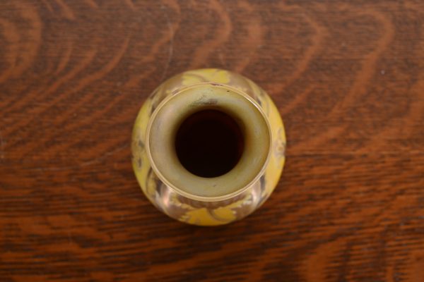 H. Copillet Et Cie Art Nouveau Iridescent Art Glass Bud Vase - Image 5