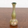 Josef Rindskopf Art Nouveau Iridescent Art Glass Double Gourd Bud Vase, Circa 1890s