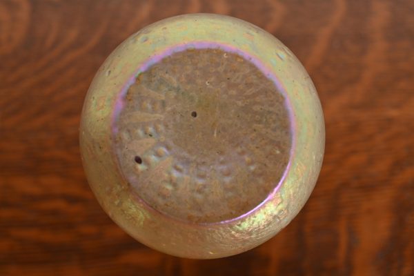 Josef Rindskopf Art Nouveau Iridescent Art Glass Double Gourd Bud Vase, Circa 1890s - Image 9