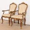 Karges French Provincial Louis XV Carved Walnut and Gold Gilt Dining Chairs, Set of Eight - Image 5