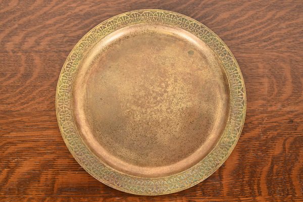 Tiffany Studios New York Bronze Doré Plate or Charger - Image 2
