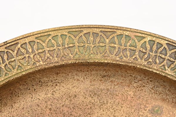 Tiffany Studios New York Bronze Doré Plate or Charger - Image 6