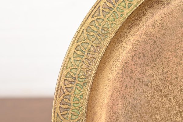 Tiffany Studios New York Bronze Doré Plate or Charger - Image 5