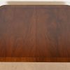 Baker Furniture Style Georgian Banded Flame Mahogany Double Pedestal Extension Dining Table, Newly Refinished - Image 9