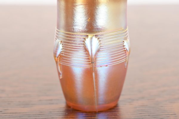 Louis Comfort Tiffany Favrile Iridescent Art Glass Cabinet Vase - Image 5