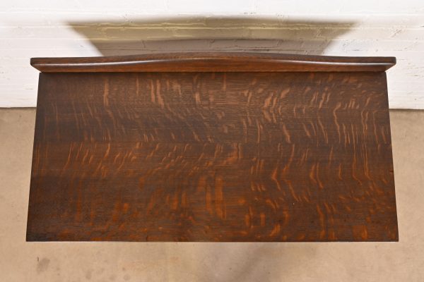 Stickley Brothers Style Antique Mission Oak Arts & Crafts Buffet Server or Console, Refinished - Image 9
