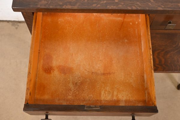Stickley Brothers Style Antique Mission Oak Arts & Crafts Buffet Server or Console, Refinished - Image 6