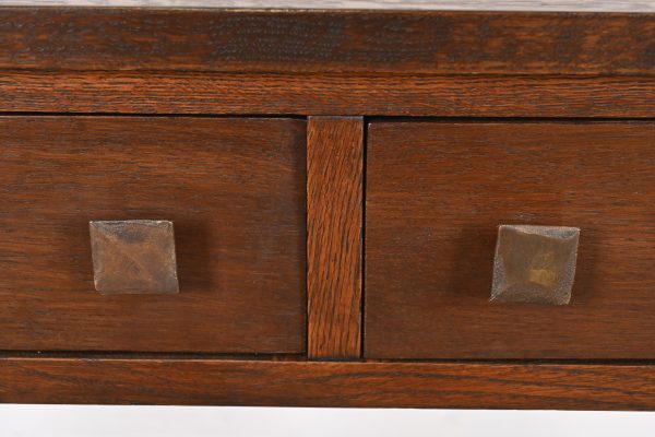 Stickley Brothers Style Antique Mission Oak Arts & Crafts Buffet Server or Console, Refinished - Image 7