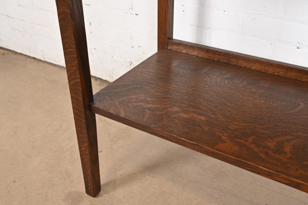 Stickley Brothers Style Antique Mission Oak Arts & Crafts Buffet Server or Console, Refinished - Image 8