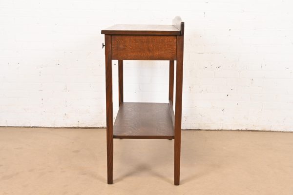 Stickley Brothers Style Antique Mission Oak Arts & Crafts Buffet Server or Console, Refinished - Image 10