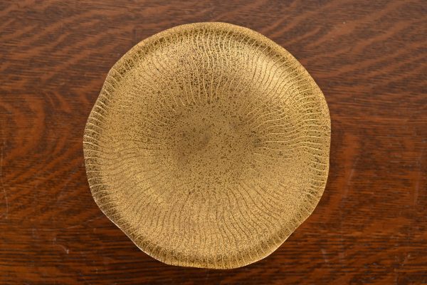 Tiffany Studios New York Bronze Doré Footed Bowl or Compote Dish - Image 3