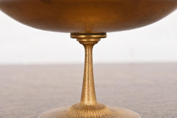 Tiffany Studios New York Bronze Doré Footed Bowl or Compote Dish - Image 4