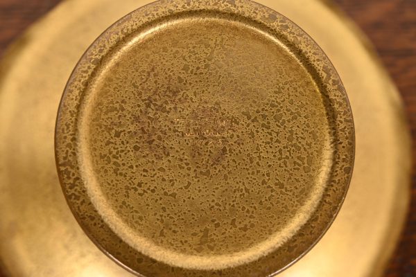 Tiffany Studios New York Bronze Doré Footed Bowl or Compote Dish - Image 6