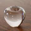 Tiffany & Co. Crystal Glass Apple Paperweight