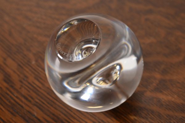 Tiffany & Co. Crystal Glass Apple Paperweight - Image 6