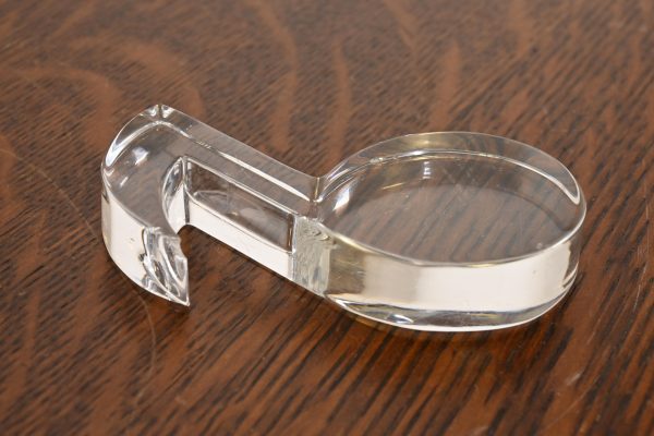 Tiffany & Co. Crystal Glass Musical Note Paperweight - Image 3