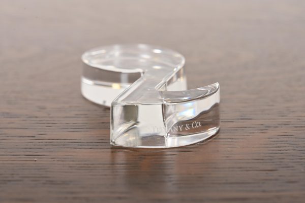 Tiffany & Co. Crystal Glass Musical Note Paperweight - Image 5