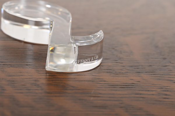 Tiffany & Co. Crystal Glass Musical Note Paperweight - Image 6