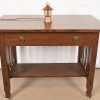 Roycroft Style Antique Arts & Crafts Hammered Copper Desk Lamp, 1930s - Image 11