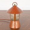 Roycroft Style Antique Arts & Crafts Hammered Copper Desk Lamp, 1930s - Image 2