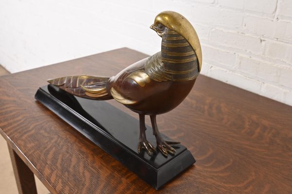 Alexandre Kéléty Art Deco "Faisan Doré" Sculpture, 1930s - Image 4