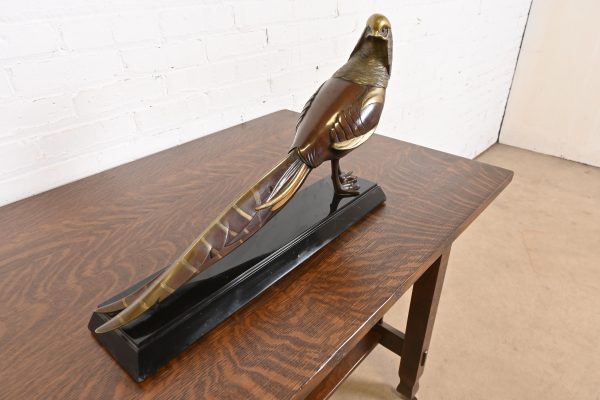 Alexandre Kéléty Art Deco "Faisan Doré" Sculpture, 1930s - Image 3