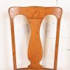 Antique Arts & Crafts Carved Oak and Leather Dining Chair, Circa 1900 - Image 6