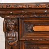 Antique Italian Renaissance Revival Carved Walnut and Burl Wood Bedside Chests, Circa 1900 - Image 7