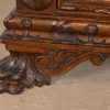 Antique Italian Renaissance Revival Carved Walnut and Burl Wood Bedside Chests, Circa 1900 - Image 8