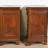 Antique Italian Renaissance Revival Carved Walnut and Burl Wood Bedside Chests, Circa 1900 - Image 10