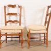 Baker Furniture French Country Carved Solid Walnut Dining Chairs, Set of Eight - Image 5