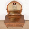 Phoenix Furniture Antique French Regency Louis XVI Burled Walnut Vanity Dresser With Mirror, Circa 1900 - Image 9