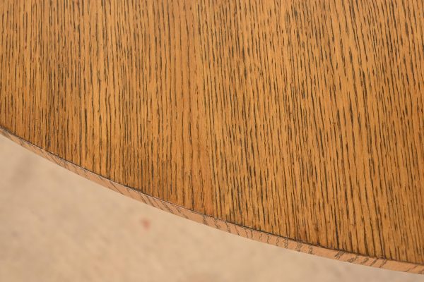 Baker Furniture Regency Oak and Tessellated Marble Pedestal Dining Table - Image 6