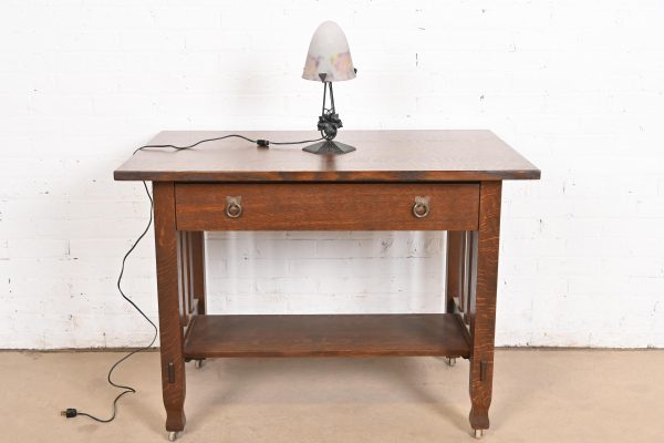 Degué French Art Deco Table Lamp, 1920s - Image 11