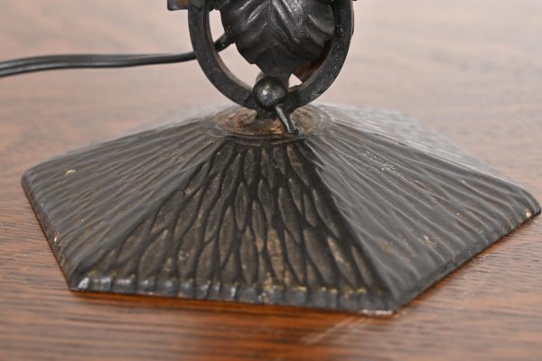 Degué French Art Deco Table Lamp, 1920s - Image 9
