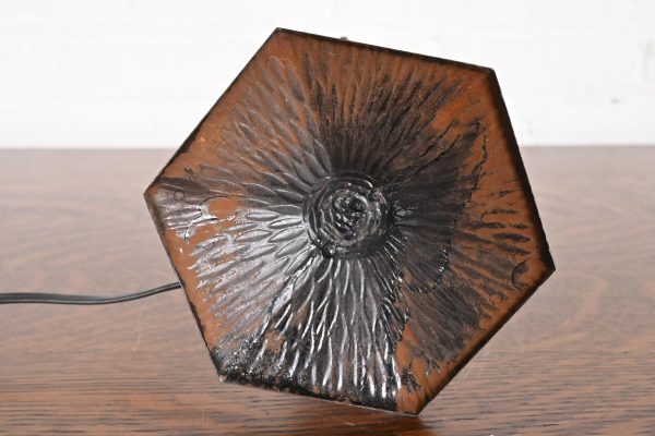 Degué French Art Deco Table Lamp, 1920s - Image 10