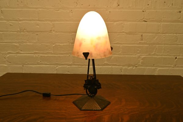 Degué French Art Deco Table Lamp, 1920s - Image 5