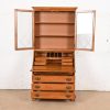 Ethan Allen Georgian Solid Birch Drop Front Secretary Desk With Bookcase Hutch - Image 5