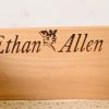 Ethan Allen Georgian Solid Birch Drop Front Secretary Desk With Bookcase Hutch - Image 8