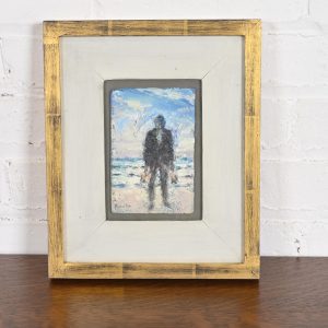 Original Signed John Houston "Mussel Gatherer" Framed Oil Painting