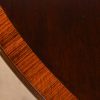 Baker Furniture Style Georgian Banded Mahogany Pedestal Extension Dining Table - Image 10