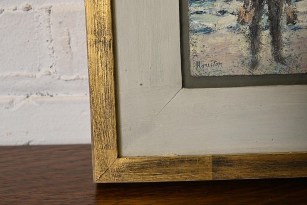 Original Signed John Houston "Mussel Gatherer" Framed Oil Painting - Image 8