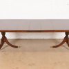 Drexel Georgian Mahogany Double Pedestal Extension Dining Table, Newly Refinished - Image 2
