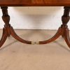 Drexel Georgian Mahogany Double Pedestal Extension Dining Table, Newly Refinished - Image 9