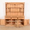 Antique Rustic Pine Sideboard Buffet With Hutch Top - Image 5