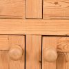 Antique Rustic Pine Sideboard Buffet With Hutch Top - Image 7