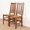 Gustav Stickley Antique Mission Oak Arts & Crafts H-Back Dining Chairs With Rush Seats, Set of Eight - Image 5