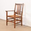 Gustav Stickley Antique Mission Oak Arts & Crafts H-Back Dining Chairs With Rush Seats, Set of Eight - Image 8