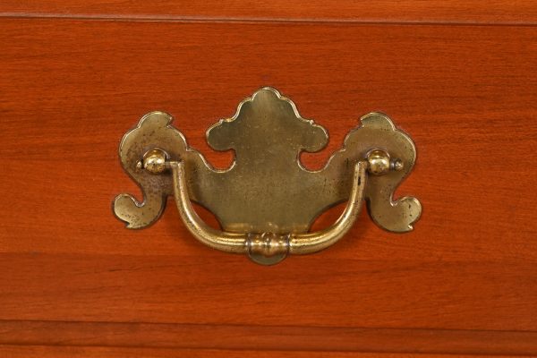 Ethan Allen Early American Solid Cherry Wood Six-Drawer Highboy Dresser - Image 7