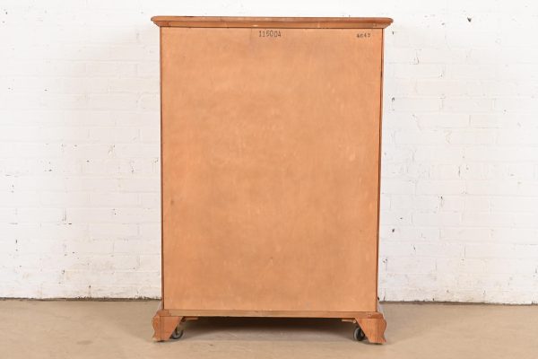 Ethan Allen Early American Solid Cherry Wood Six-Drawer Highboy Dresser - Image 11